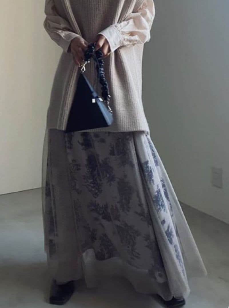 アメリ ヴィンテージ AVA DOT TULLE LAYERED SKIRT