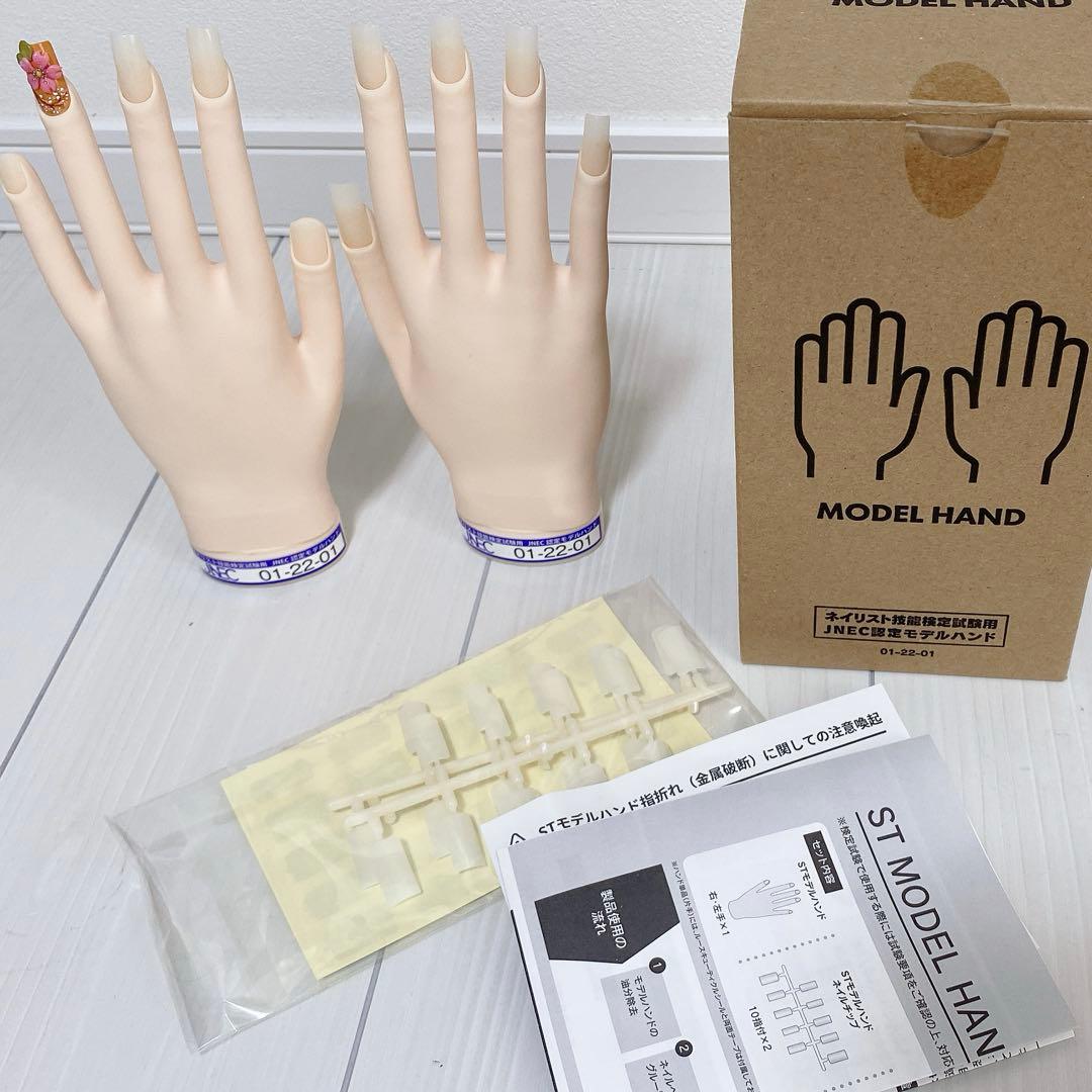 ネイリスト検定　JNEC認定モデルハンド　両手セット