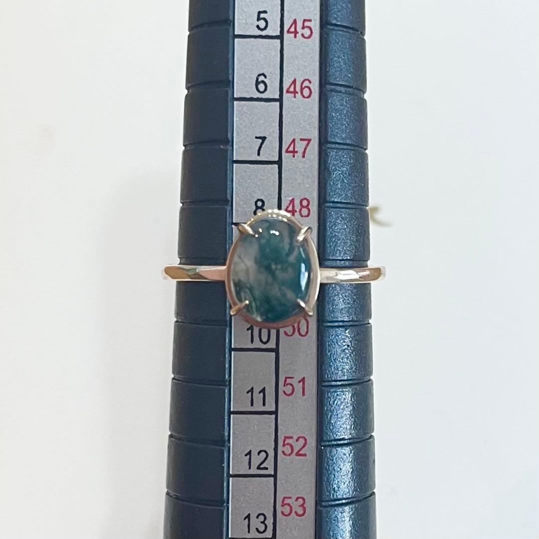 agete】アガット K10 モスアゲート リング 9号 指輪 グリーン - メルカリ