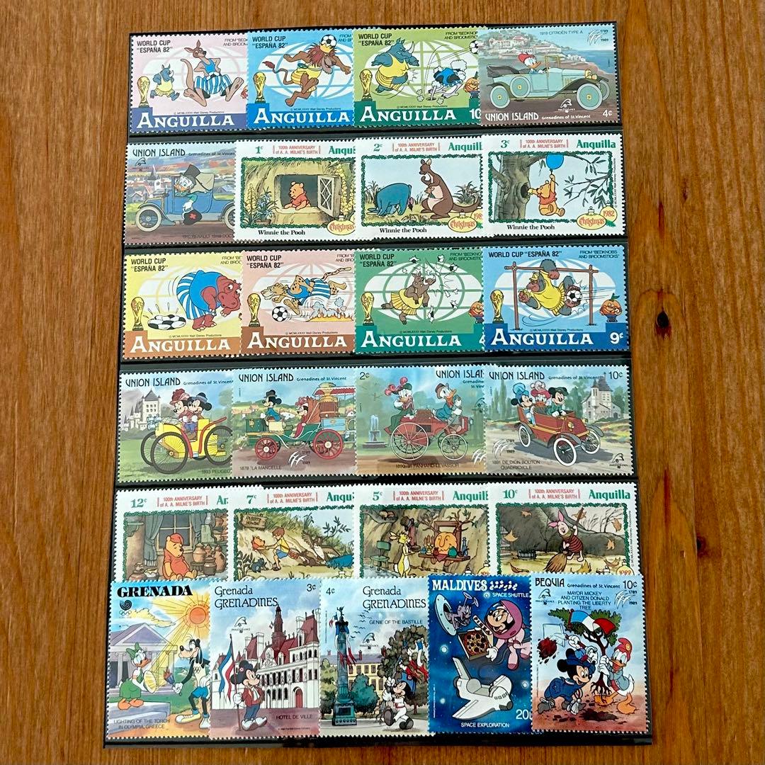 ディズニー 海外切手 25枚セット - メルカリ