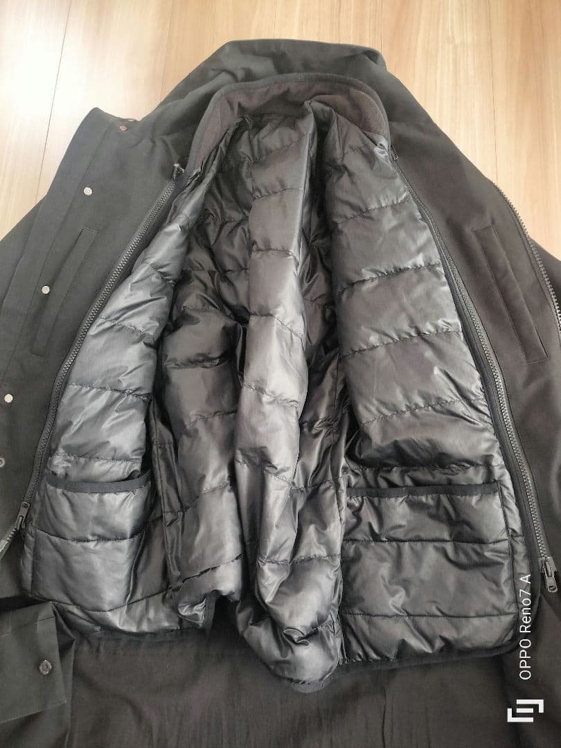 アダムエロペ ALLIED ライナー付きマウンテンパーカ COMOLI YOKE