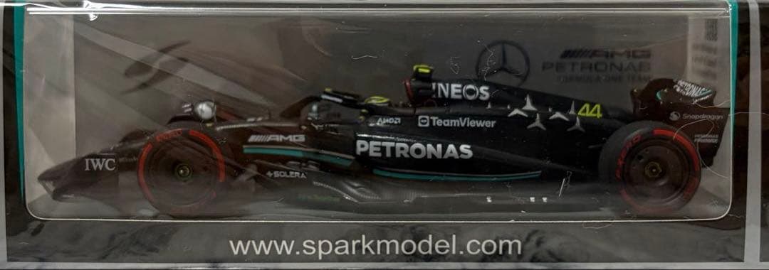スパーク 1/43 メルセデスW14 ハミルトン 2023イギリス3位表彰台