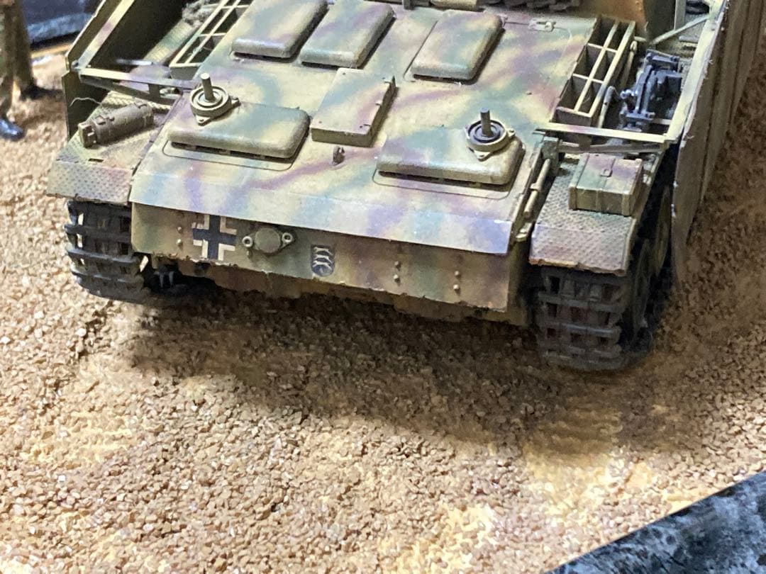 タミヤ 1/35 ドイツ軍 三号突撃砲G型 ヴィネット 完成品ジャンク