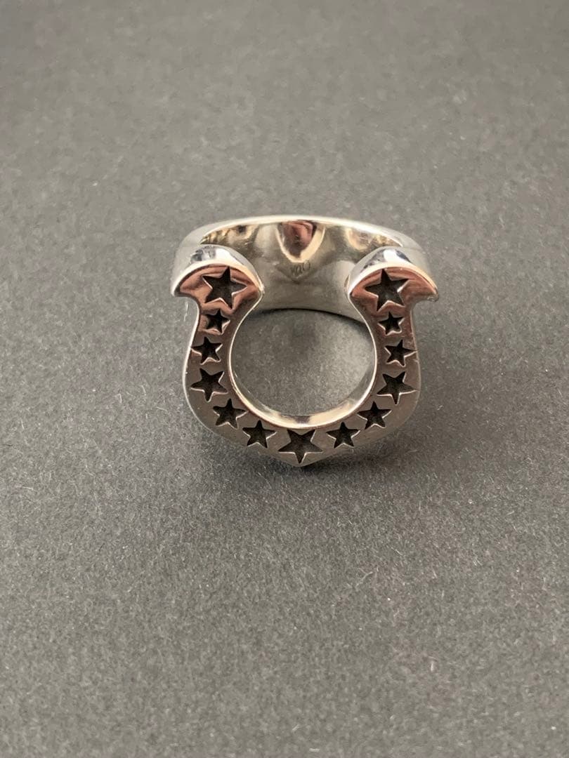 馬蹄　ホースシューリング　シルバー　16〜17号