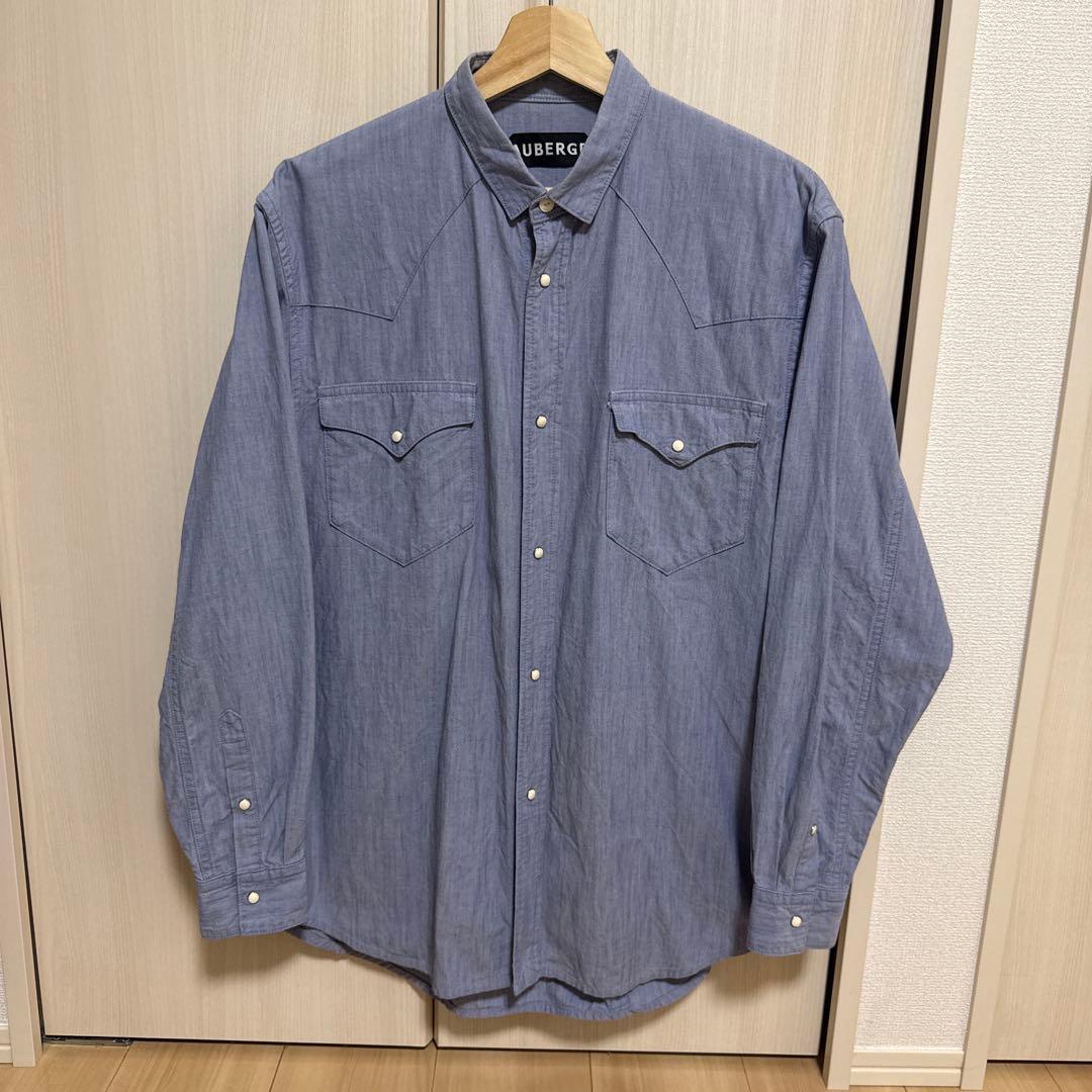 AUBERGE SERGE ROSE シャンブレー ウエスタンシャツ 40 AUBERGE〉親子の一着｜ビームス ライフ 横浜｜BEAMS