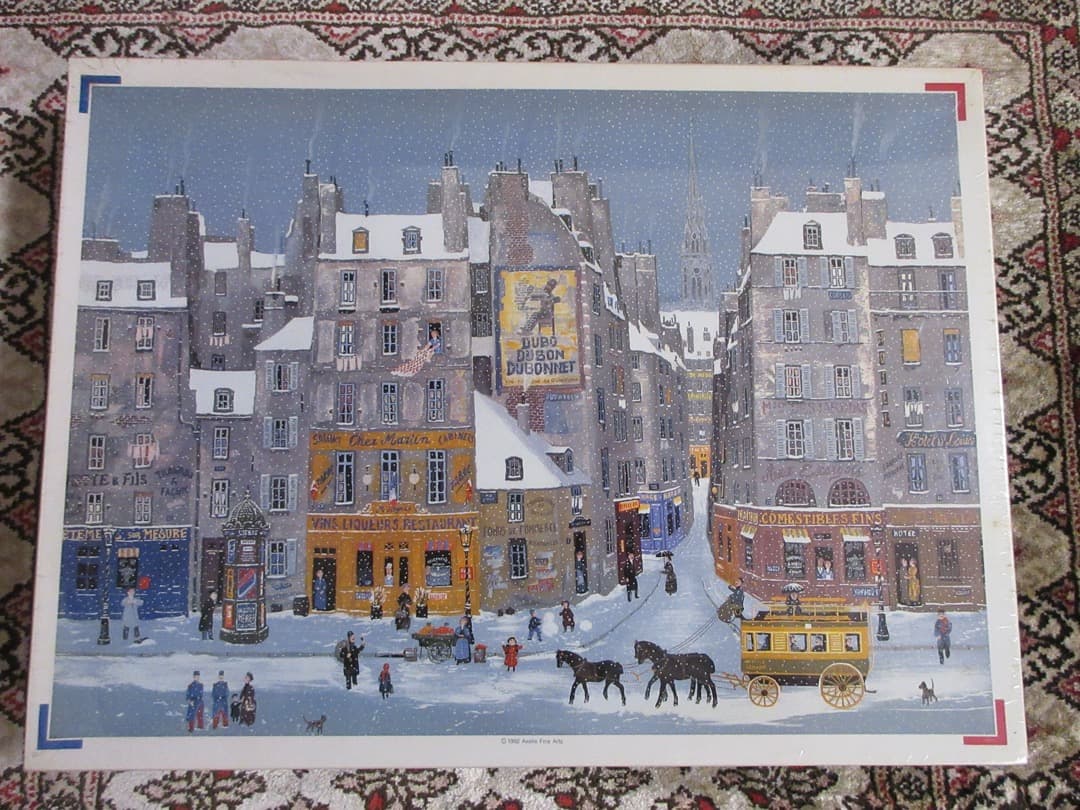 【未開封】ミッシェルドラクロワ『雪降る街』ジグソーパズル2014ピース