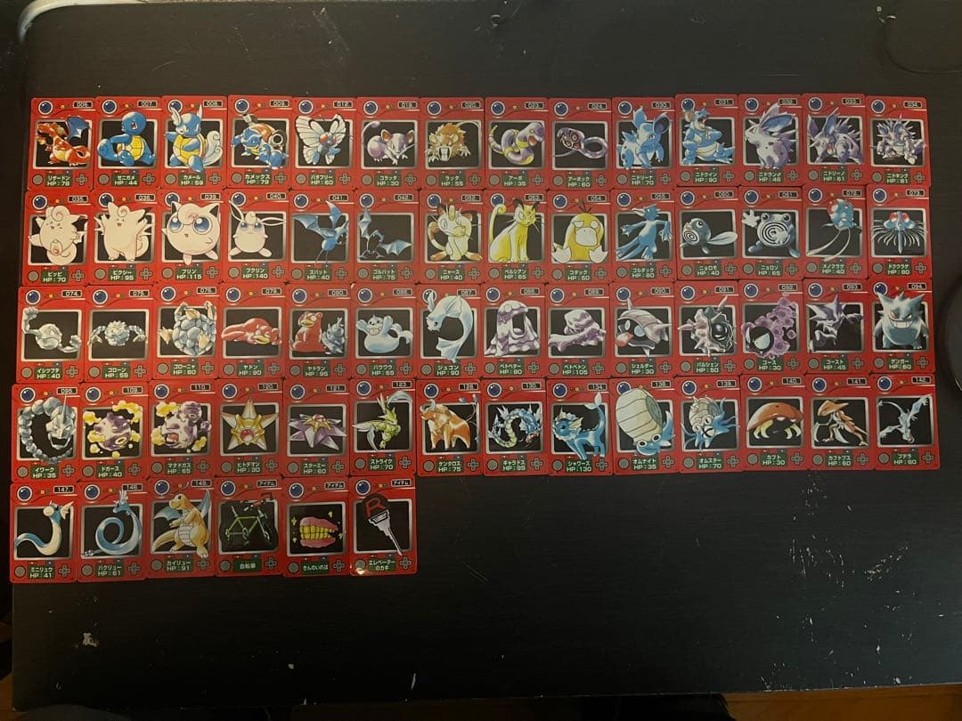 ポケモン トレーディングカード ジャンボカードダス　ミニ図鑑　62枚セット