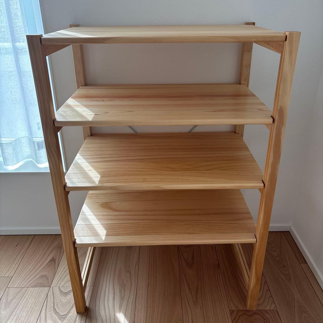 無印良品　パイン材ユニットシェルフ・５８ｃｍ幅・小