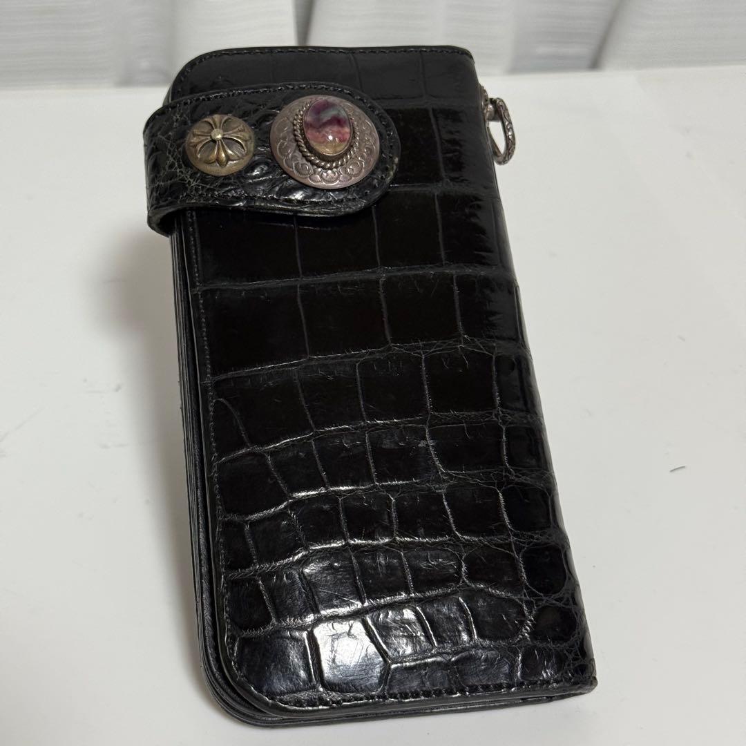 ⭐️極美品⭐️ KC's クロコダイル 貴石 長財布 ブラック ユニセックス