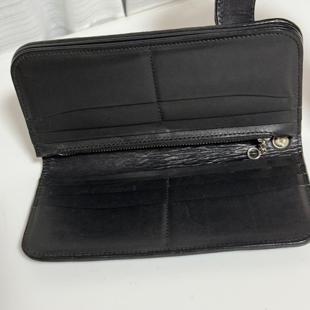 ⭐️極美品⭐️ KC's クロコダイル 貴石 長財布 ブラック ユニセックス