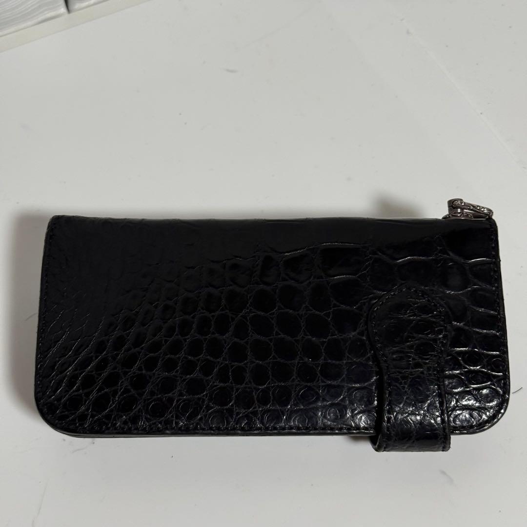 ⭐️極美品⭐️ KC's クロコダイル 貴石 長財布 ブラック ユニセックス
