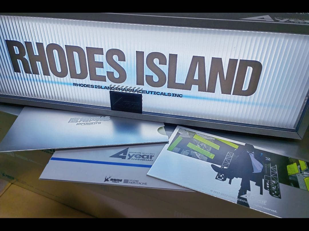 アークナイツ 4周年記念 ライトボックス RHODES  貴重