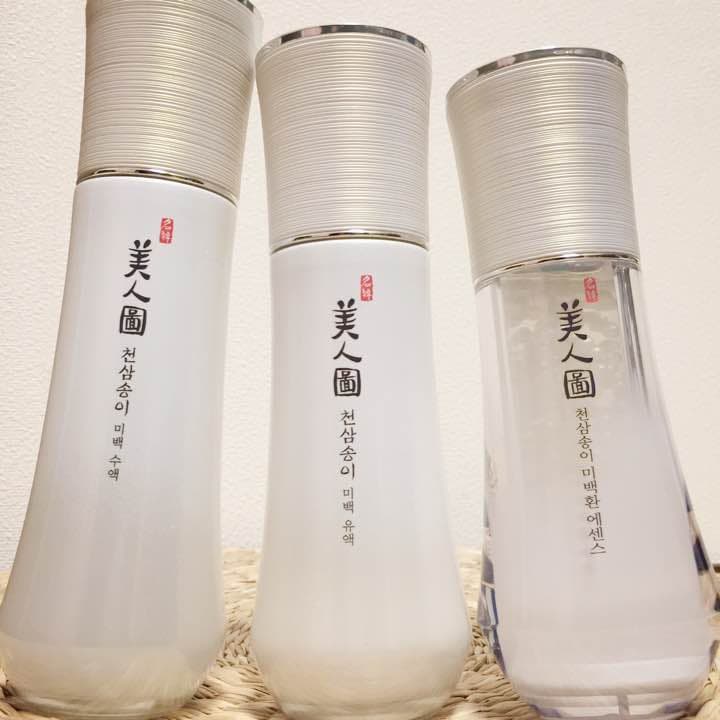 【The face shop】名韓美人図 天参松茸 化粧水 美容液 乳液セット