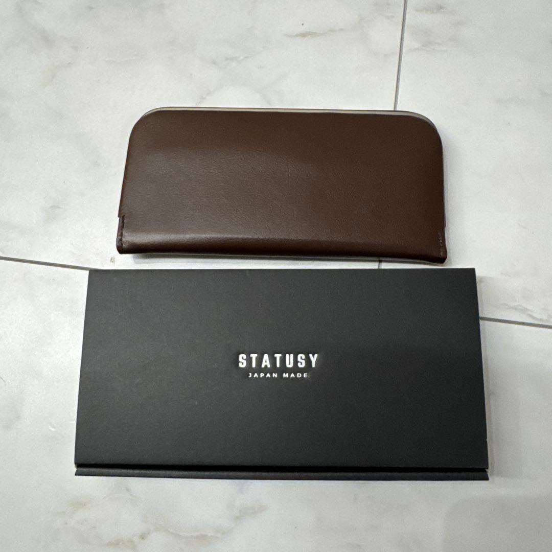 ステータシー 長財布 コーヒーレザー STATUSY