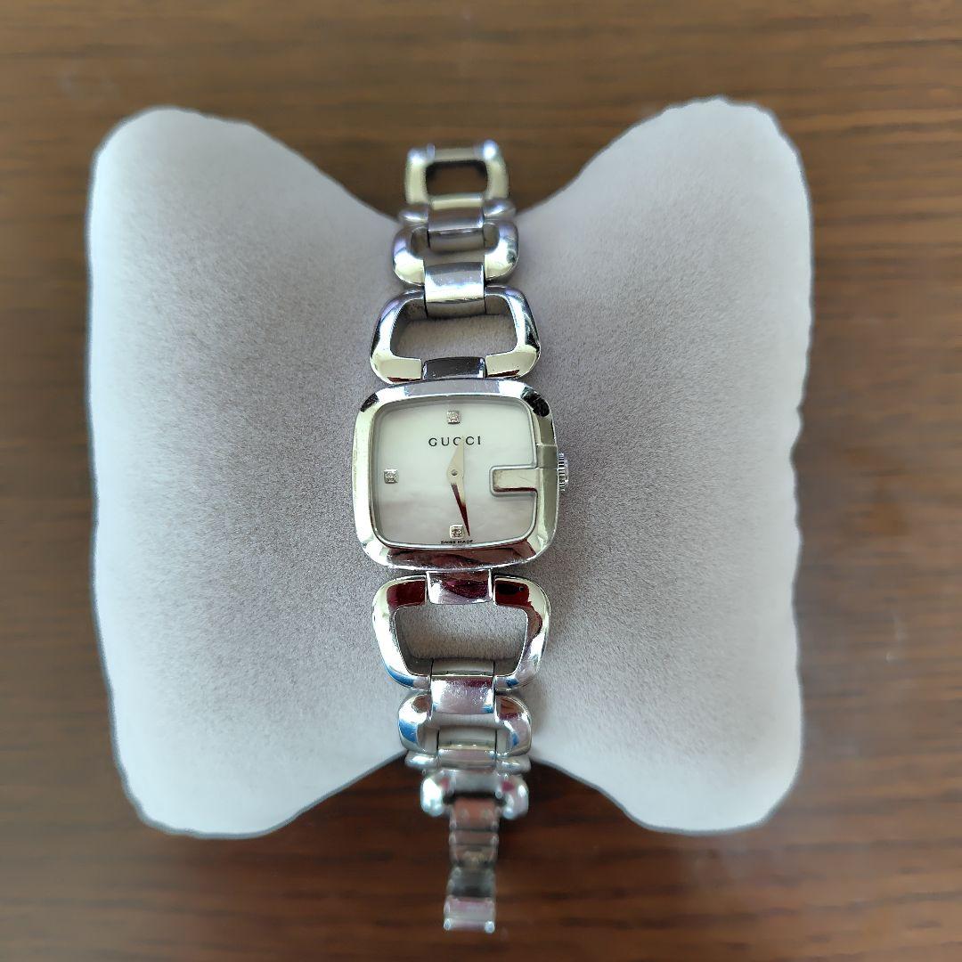 ❣️GUCCI シルバー スクエアフェイス ダイア腕時計美品❣️箱有お値下げ GUCCI（グッチ） 爆買 week最大P20＋7 【OUTLET】 レディース 時計