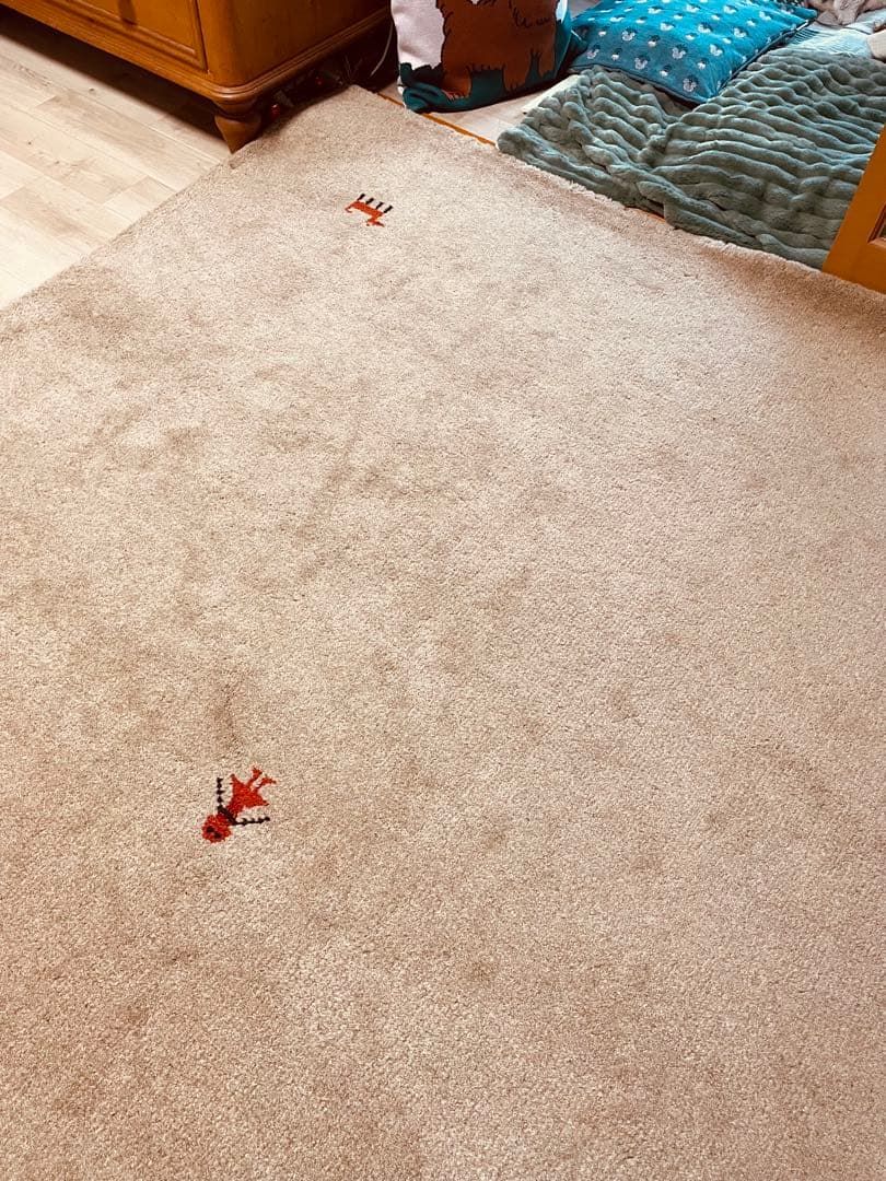 ギャッベ大判期間3W美品ペルシャ絨毯 - メルカリ