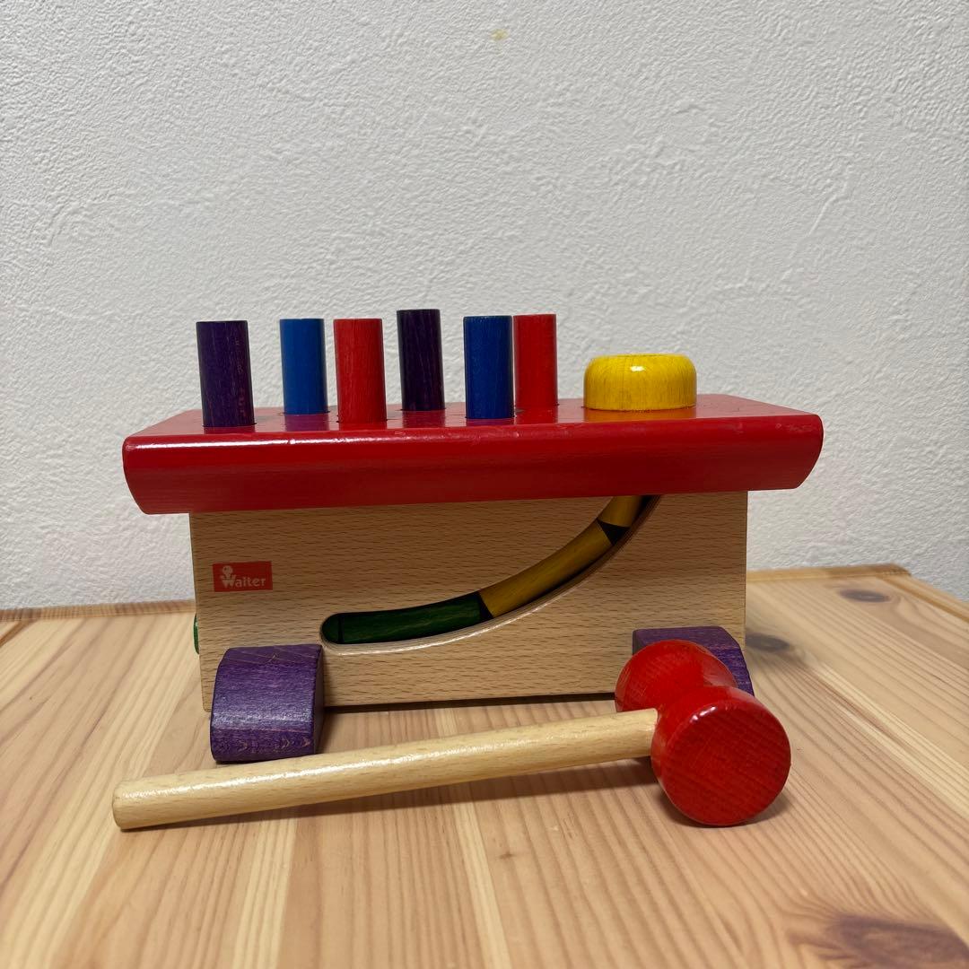 ニック社　大工さん　ハンマートイ Walter 木のおもちゃ