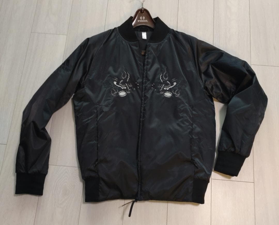 adidas ラグビーWC日本大会 オールブラックス スカジャン 黒