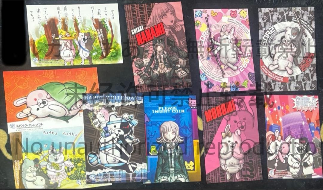 ダンガンロンパ　弾丸論破　おしおき　ポストカード　他　七海　モノミ ダンガンロンパ × ORBcafe「秋の大収穫祭」トランプ風PVCカード