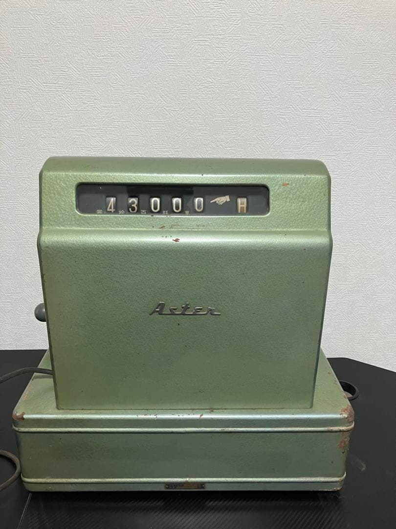 希少・昭和レトロ】ASTER 手回しレジスター アンティーク インテリア