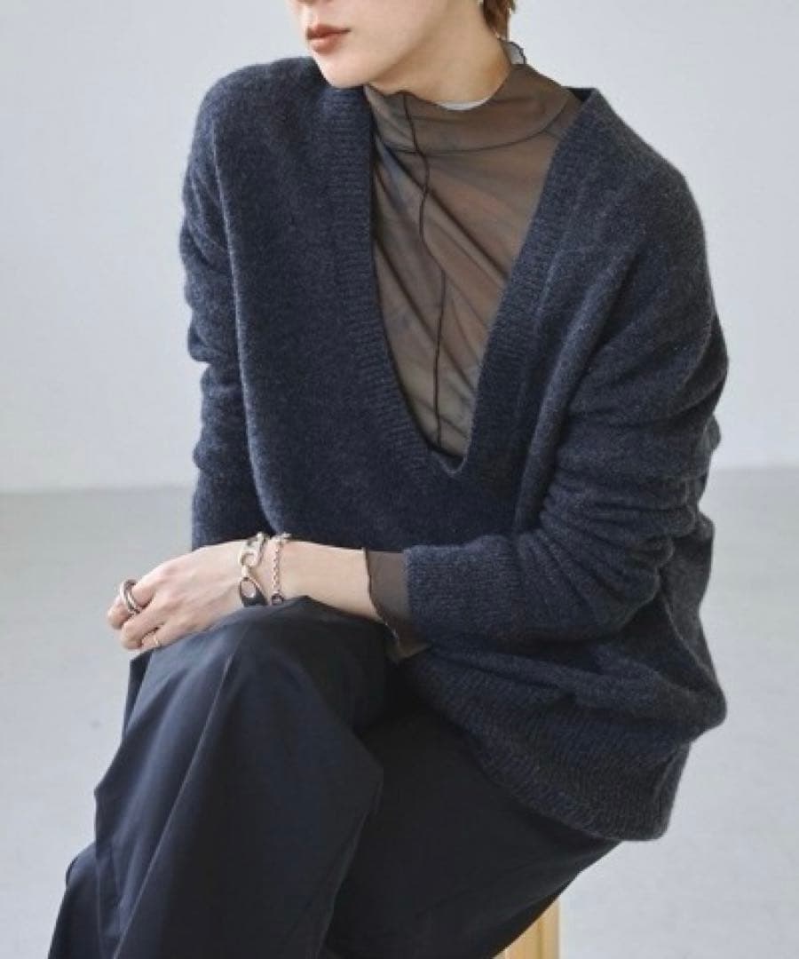 TODAYFUL Vネックカシミヤ100%ニット美品