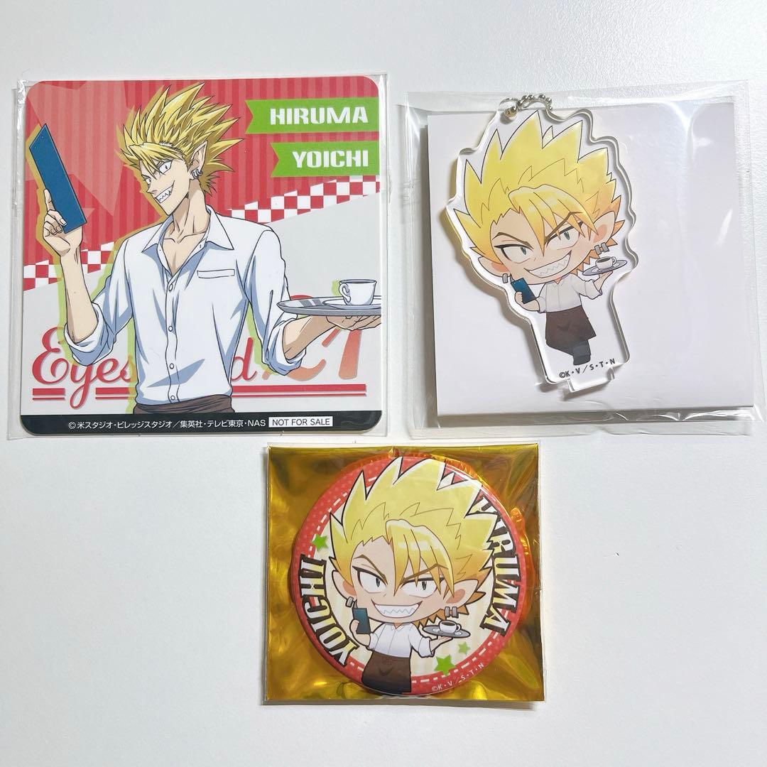 アイシールド21 蛭魔妖一 カフェ アクリルスタンド 缶バッジ コースター