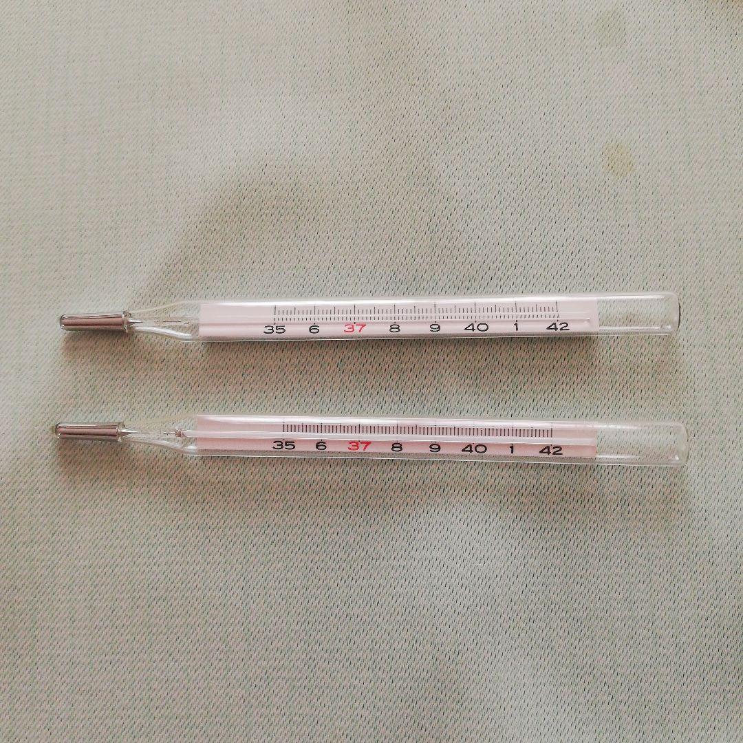 水銀体温計 昭和レトロ 2本セット - メルカリ