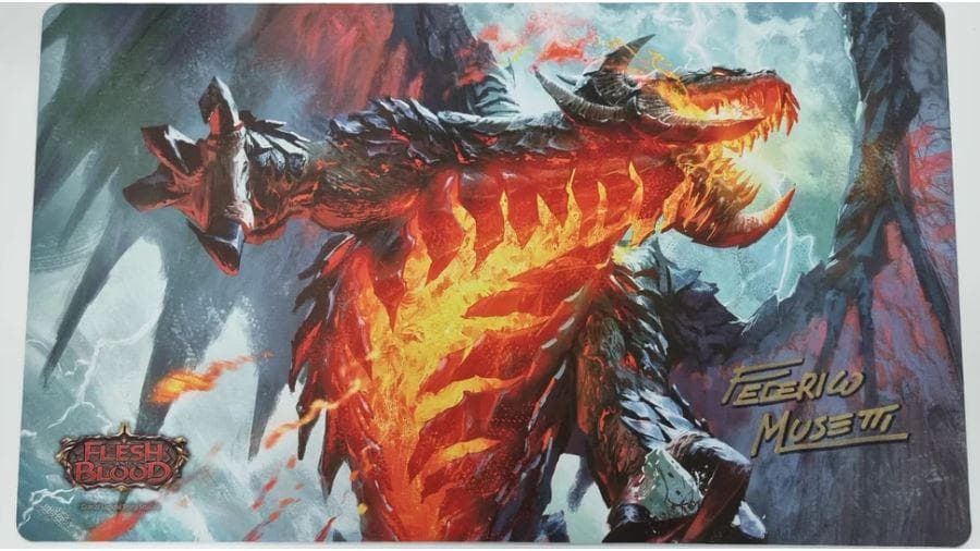 FLESH AND BLOOD　TOMELTAI　公式プレイマット　直筆サイン入 サプライ,プレイマット | FaB通販 TOKYO FAB 【Flesh and Blood 専門店】