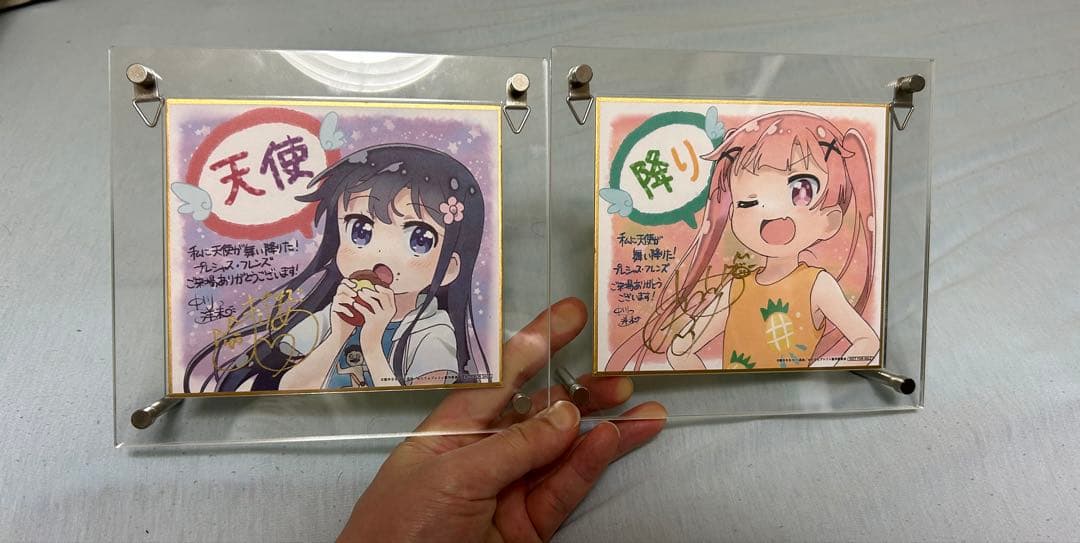 テ*バ様 劇場版「私に天使が舞い降りた」指出毬亜さん　大和田仁美さん　直筆サイン