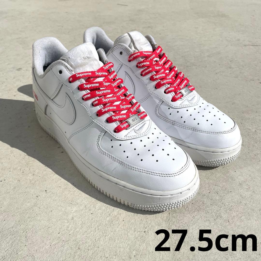 Supreme × Nike Air Force 1 ホワイト　シュプフォース NIKE（ナイキ） NIKE AIR FORCE 1 LOW / SUPREME wht/blk-wht cu9225