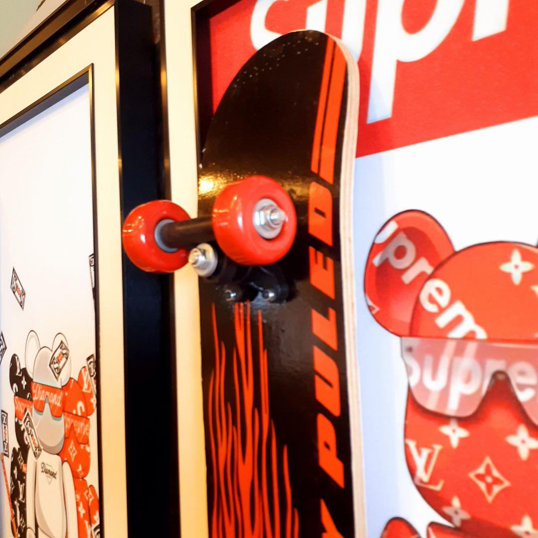 スケボーフィギア付 Louis Vuitton Supreme 3Dアートパネル - メルカリ