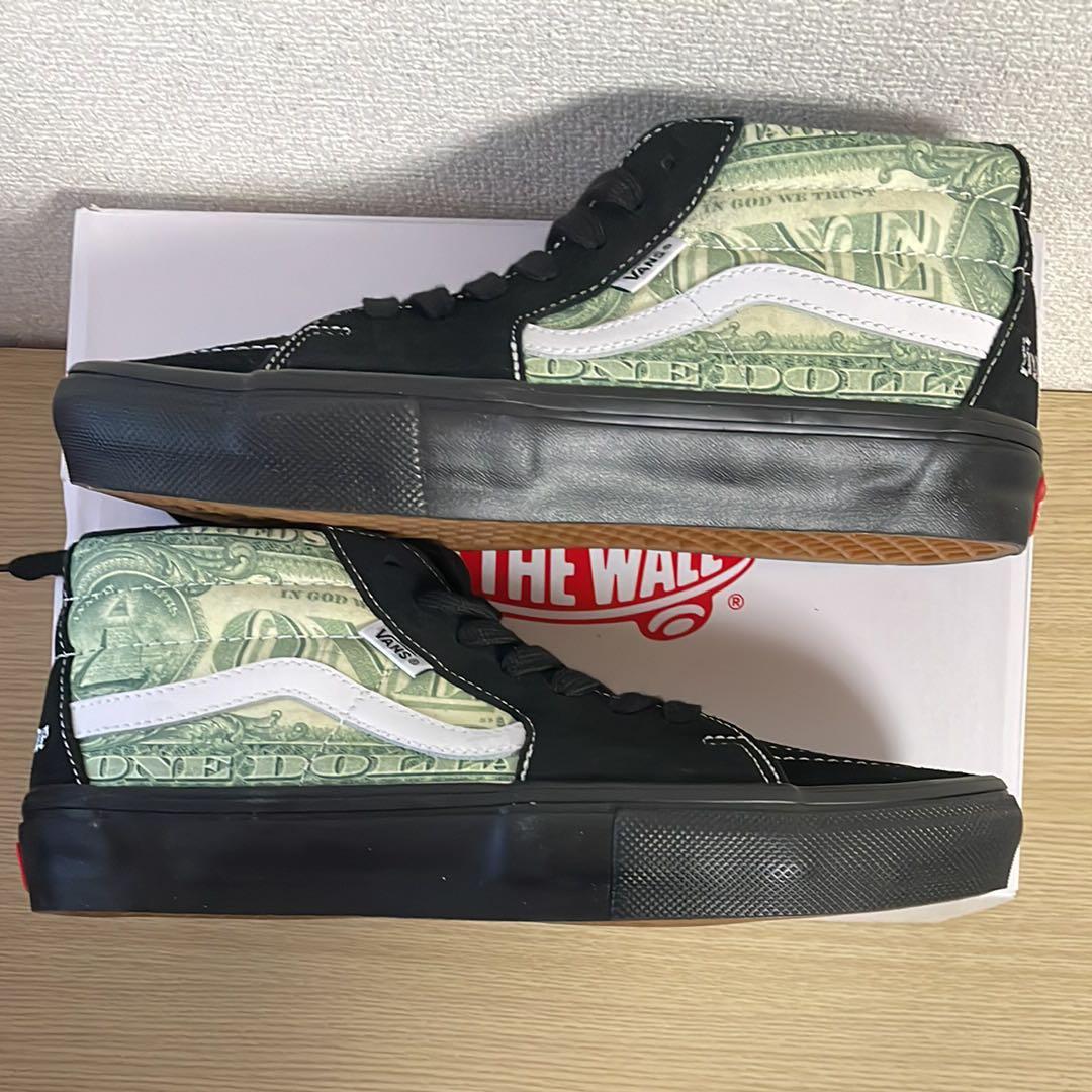 Supreme Vans Sk8-Hi 26.0cm ドル紙幣デザイン