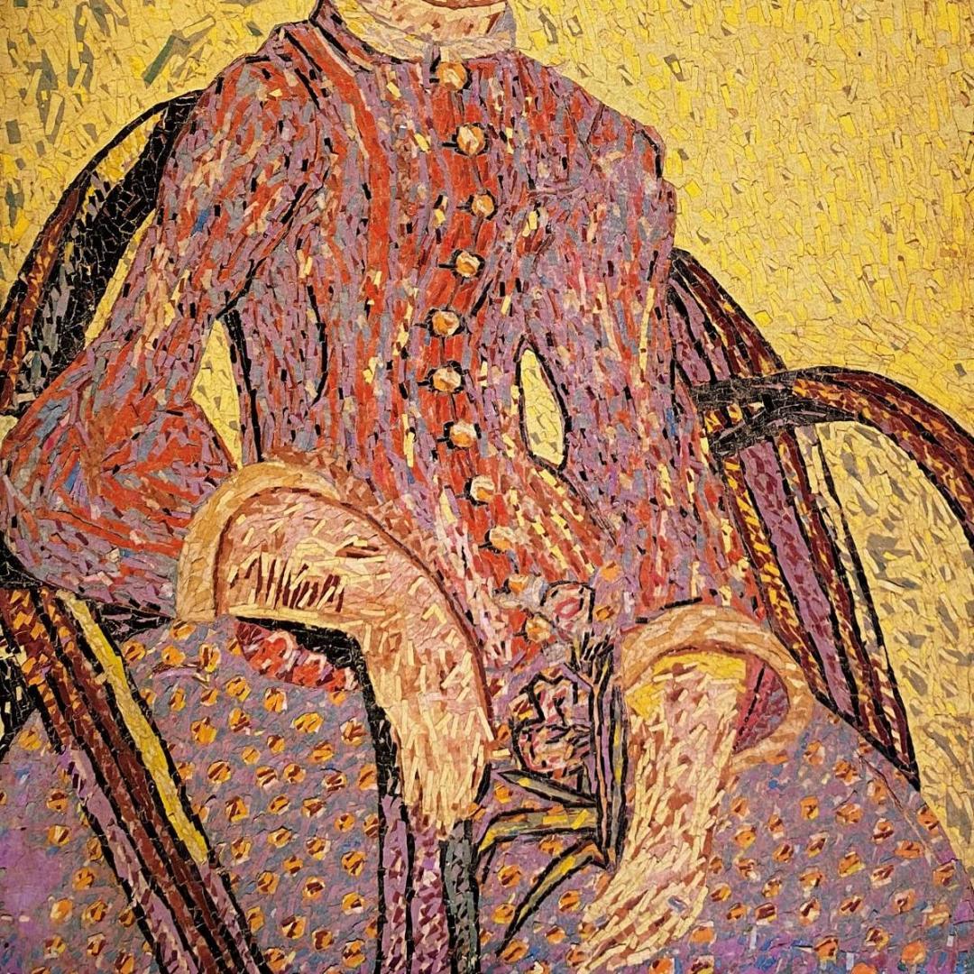 山下清、【ゴッホによるラ・ムスメ】、希少な額装用画集より、新品額装