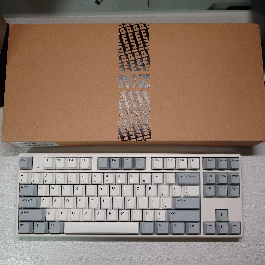 NIZ（宁芝）X87EC 静電容量無接点キーボード／三モード対応／美品 NiZ X87 静電容量無接点キーボード ワイヤレスキーボード 黒い