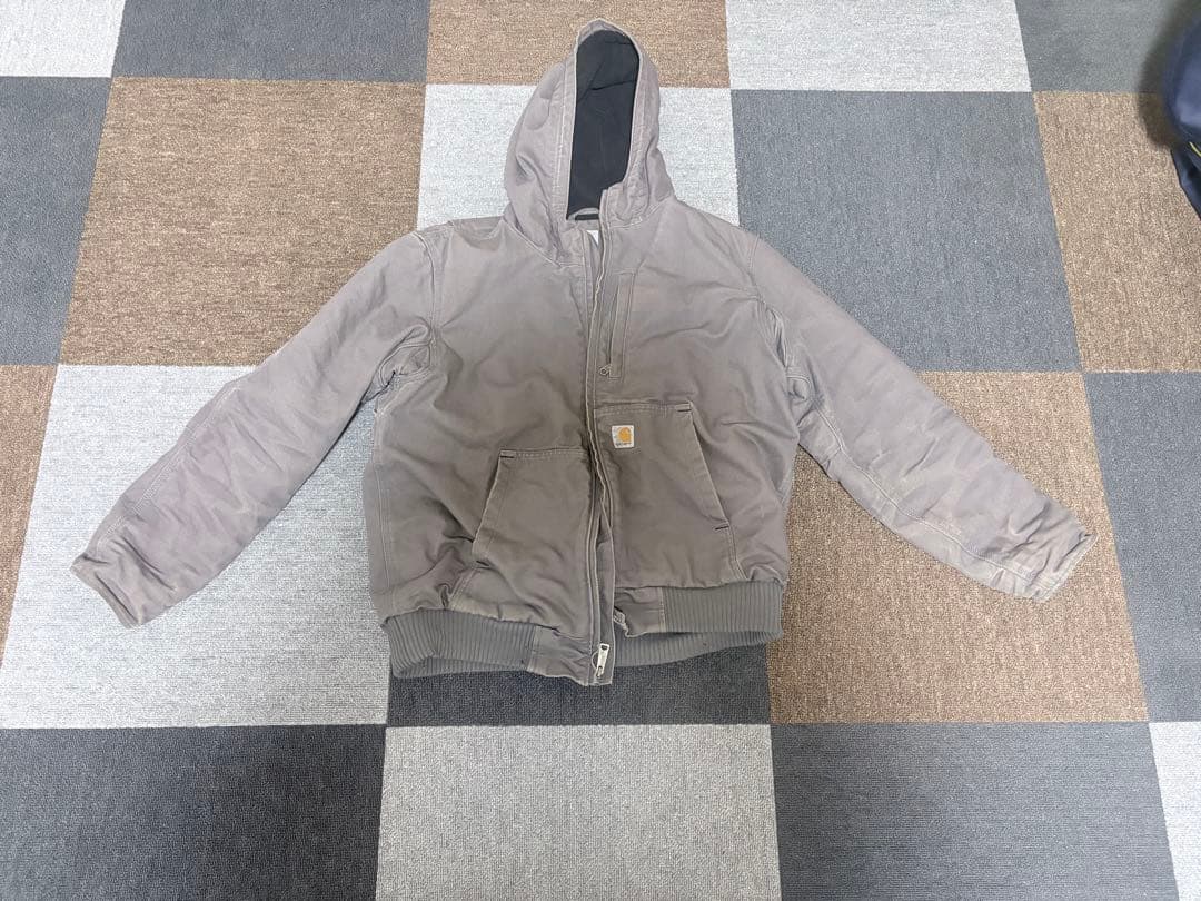 Carhartt フード付きジャケット グレー - メルカリ