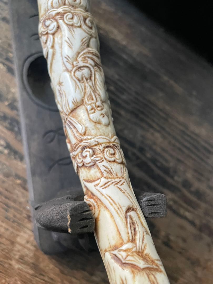 アンティーク 阿片 煙管 アヘンパイプ 煙管筒 中国骨董 中国古玩 古