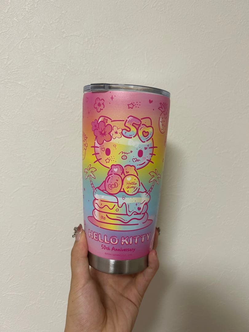 ハワイ 日焼けキティ50周年 タンブラー - メルカリ
