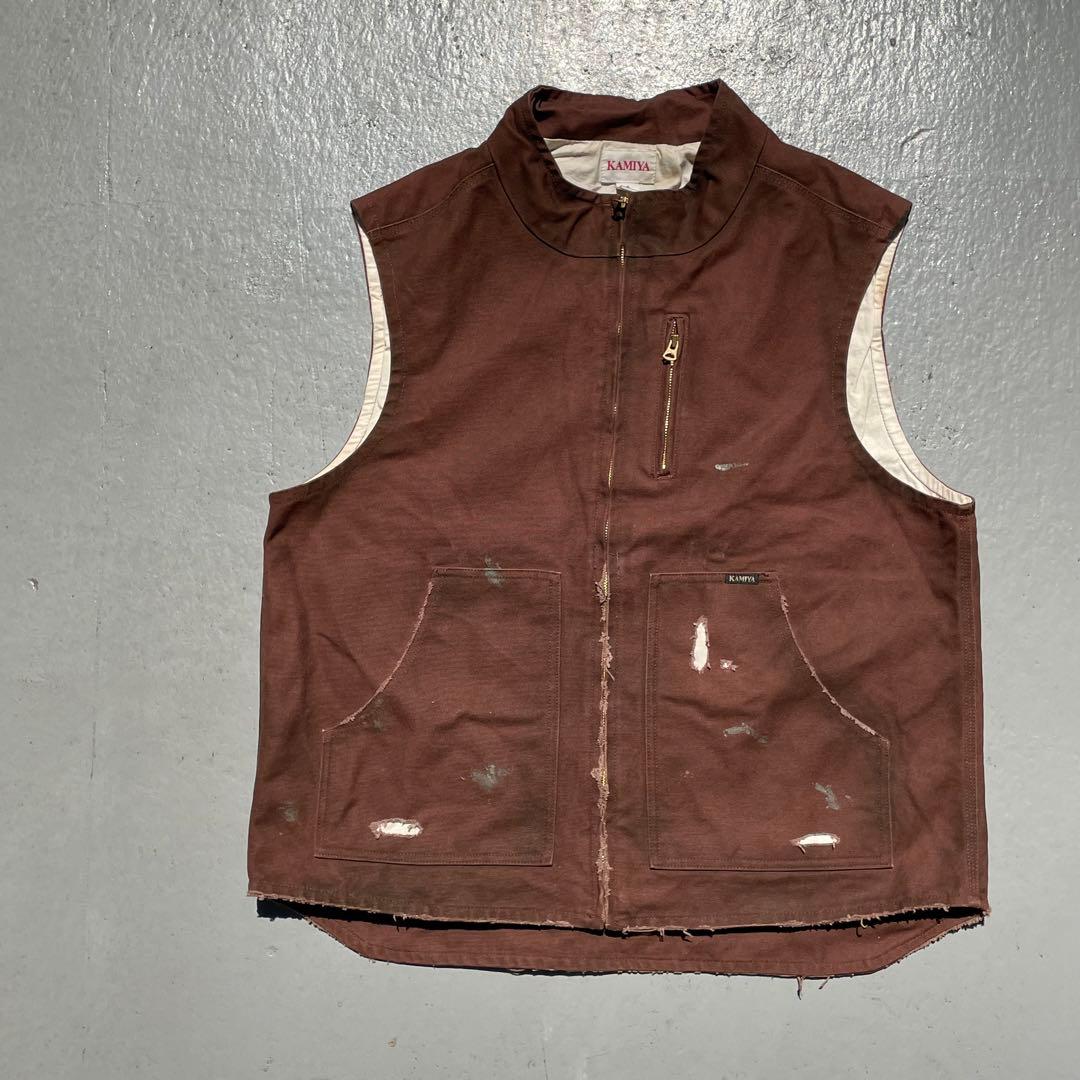 コグマ様専用 KAMIYA Boro Duck Vest S/S - メルカリ