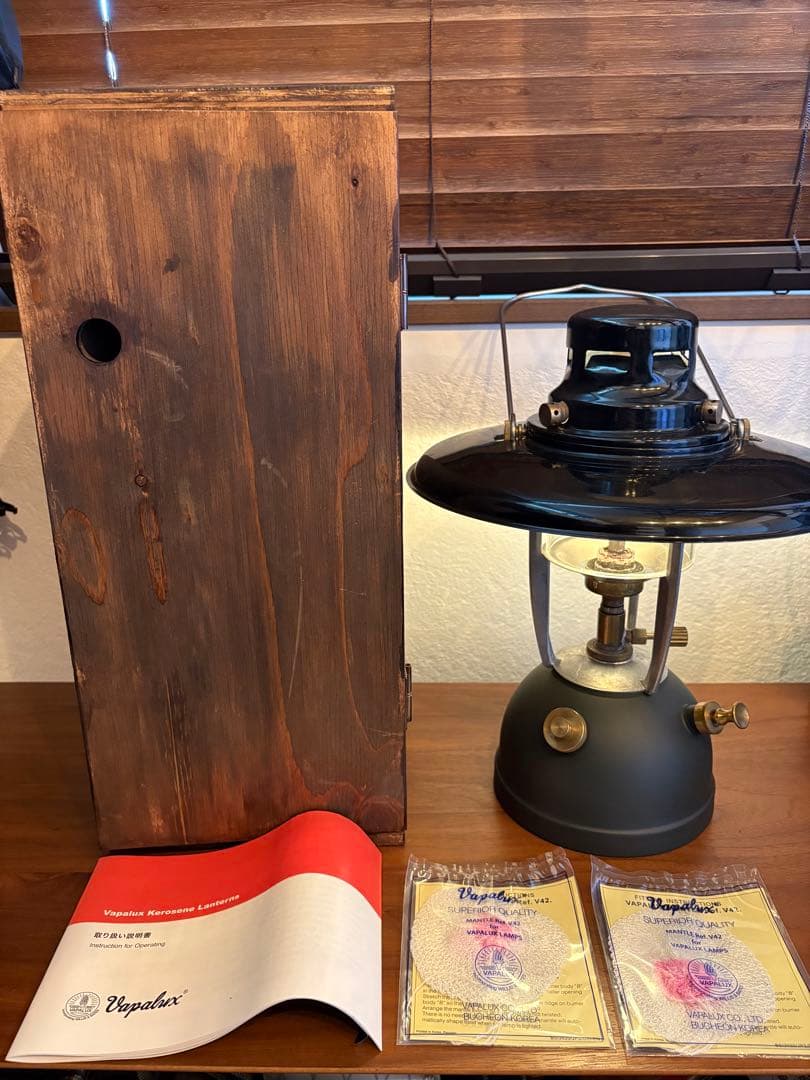 VapaluxランタンM320アーミーグリーン　シェード＆ケース付き