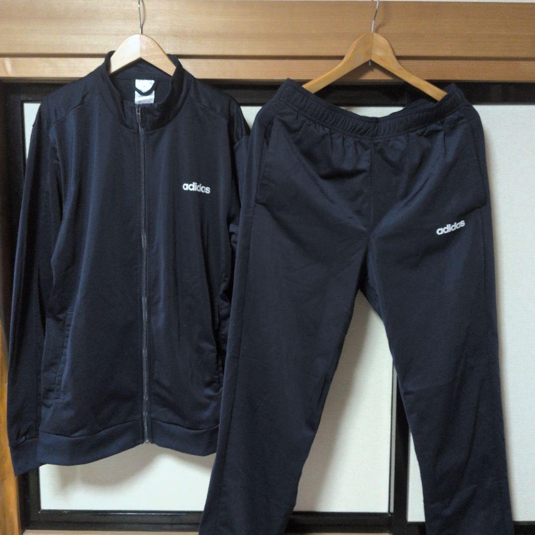adidas ネイビー ジャージ上下セット XOサイズ ほとんど未使用 - メルカリ