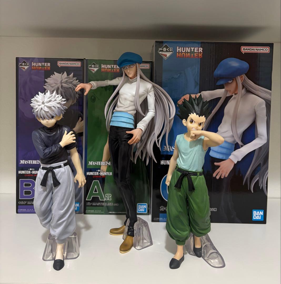 ハンターハンター　一番くじ　フィギュア　3体セット売り　ゴン　キルア　カイト
