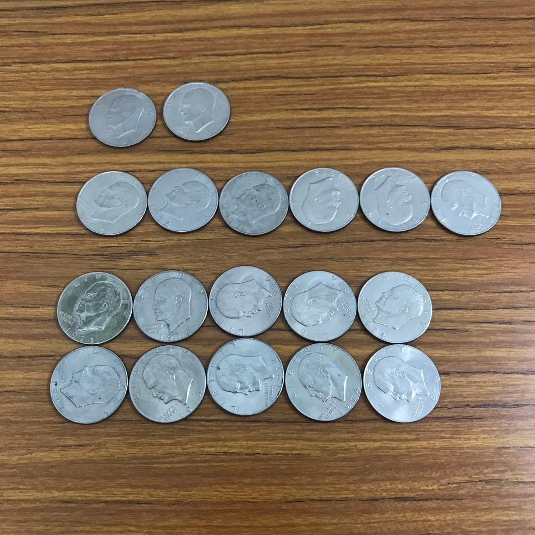 アイゼンハワー 1ドル 大銀貨 1971-1974 18枚