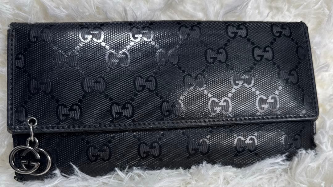 ◆GUCCI グッチ◆GGインプリメ 長財布 GGチャーム ブラック 楽天市場】【財布】GUCCI グッチ インプリメ GG 2つ折長財布