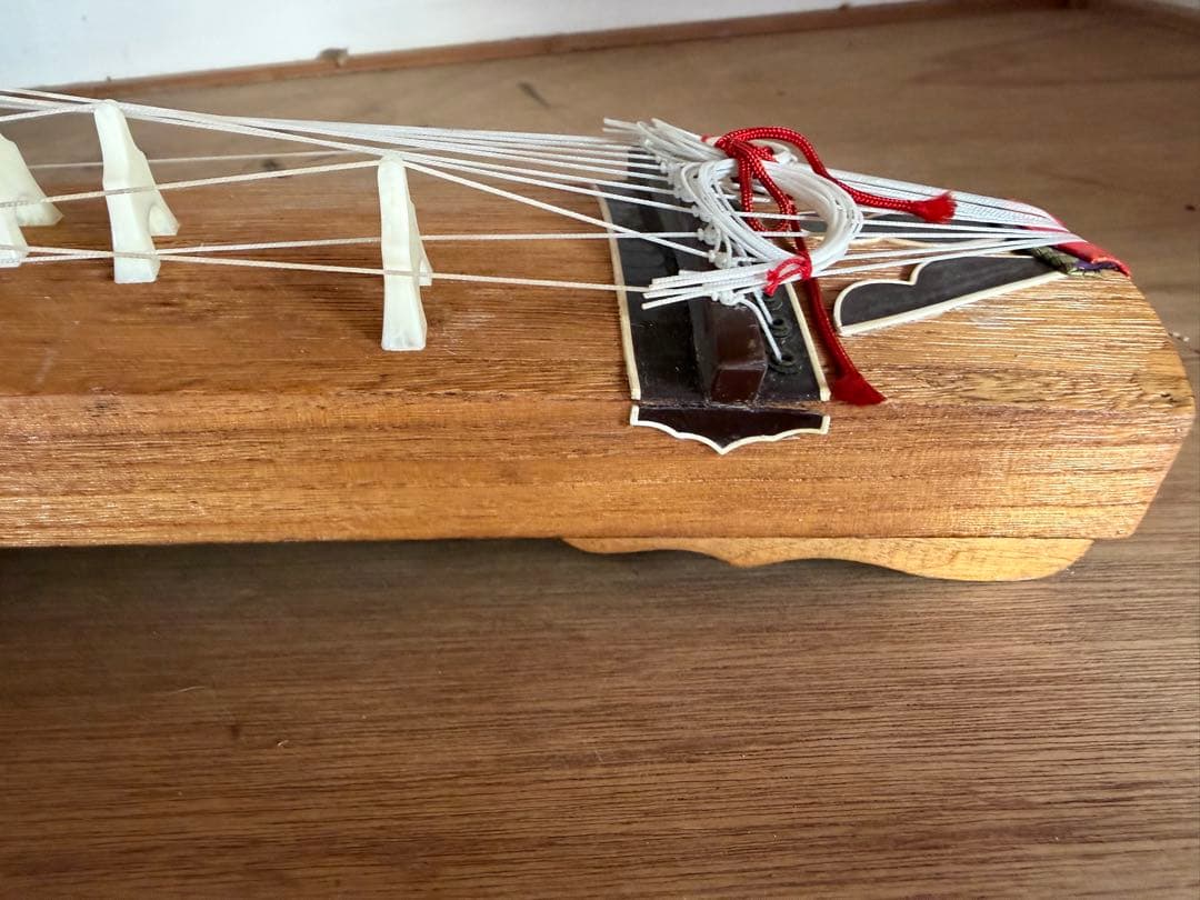 木製琴 13弦 花柄装飾付き - メルカリ