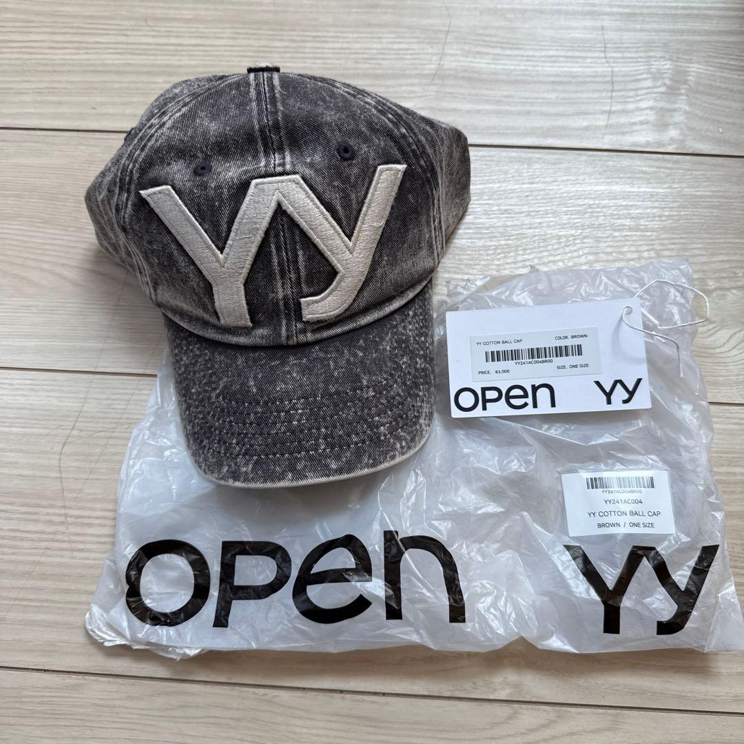 オープンyy キャップ　ブラウン