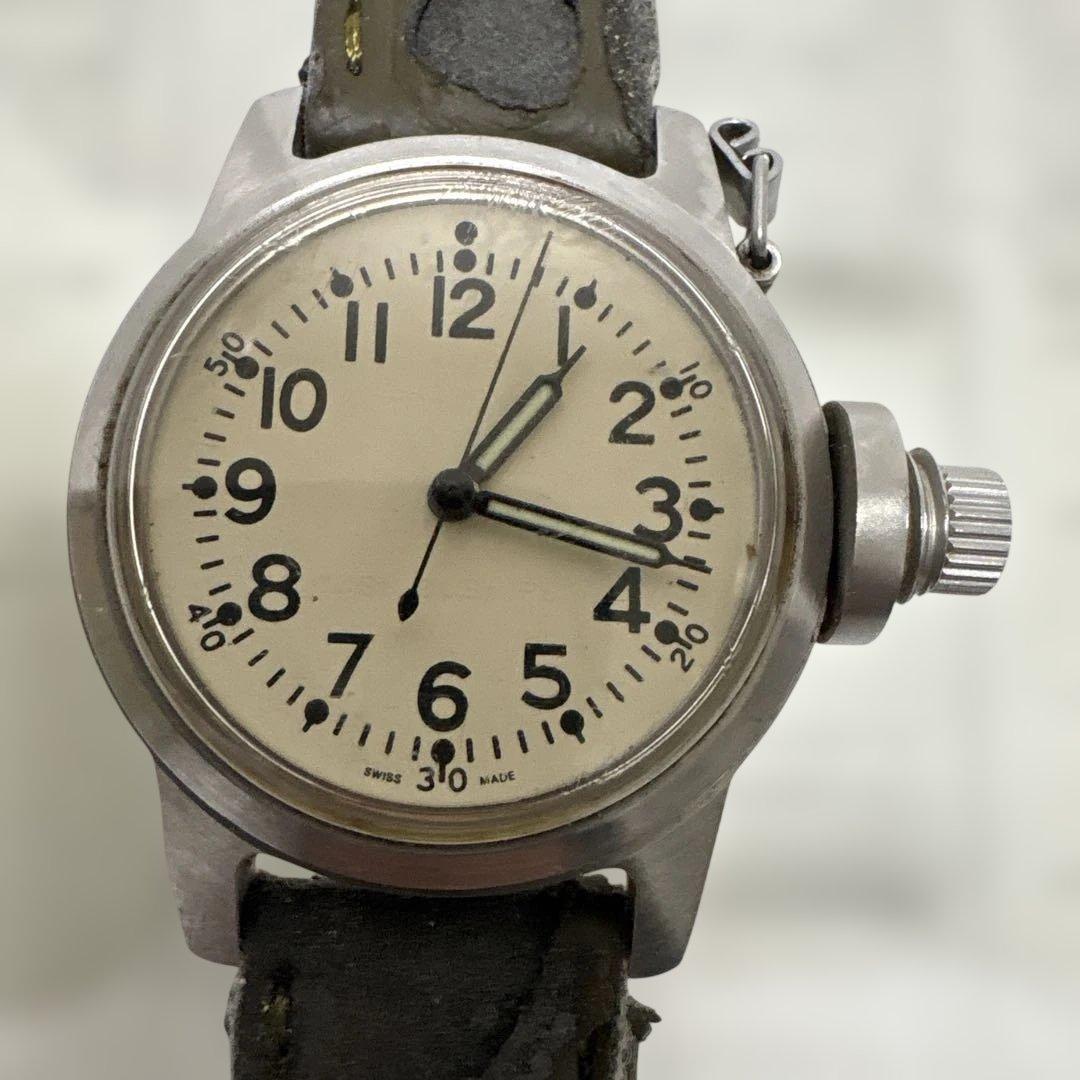 s*4様 【希少品】Zeno watch military 手巻き　スイス製