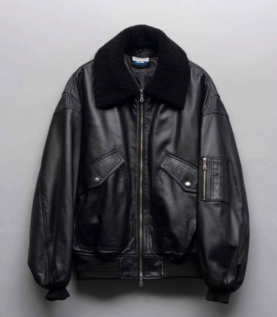 新品メゾンスペシャルシープレザームートンプライムオーバーG-1