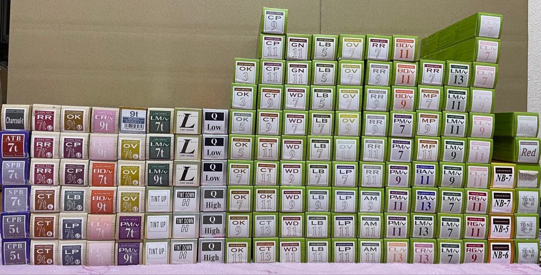 中野製薬　ナカノカラー　ヘアカラー　キャラデコ　染毛剤　まとめ売り　147本