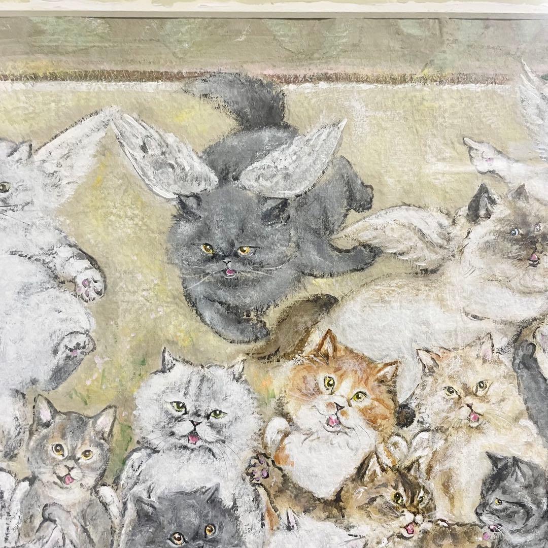 八木道子「ANGELIQUE／アンジェリーク」肉筆画額装絵画