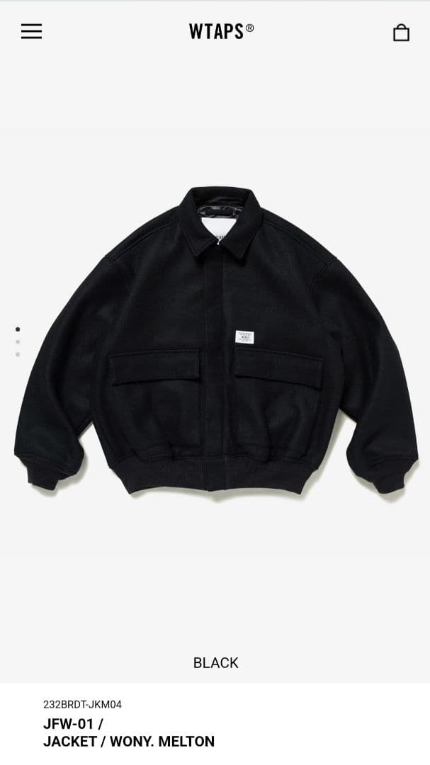 ジャケット・アウター WTAPS 24AW JACKET/WONY. MELTONsize04(xl)